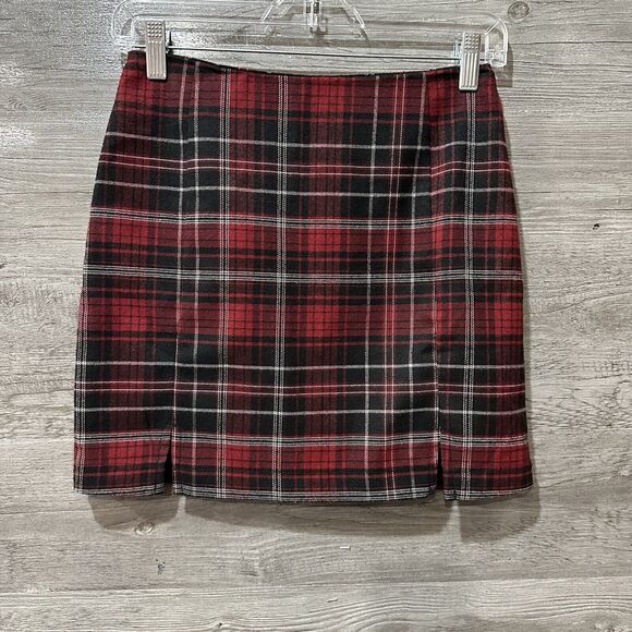 Eyeshadow Skirt Bundle Of 2 Plaid A-Line Vented Mini Juniors Women Size 1 - Picture 2 of 14